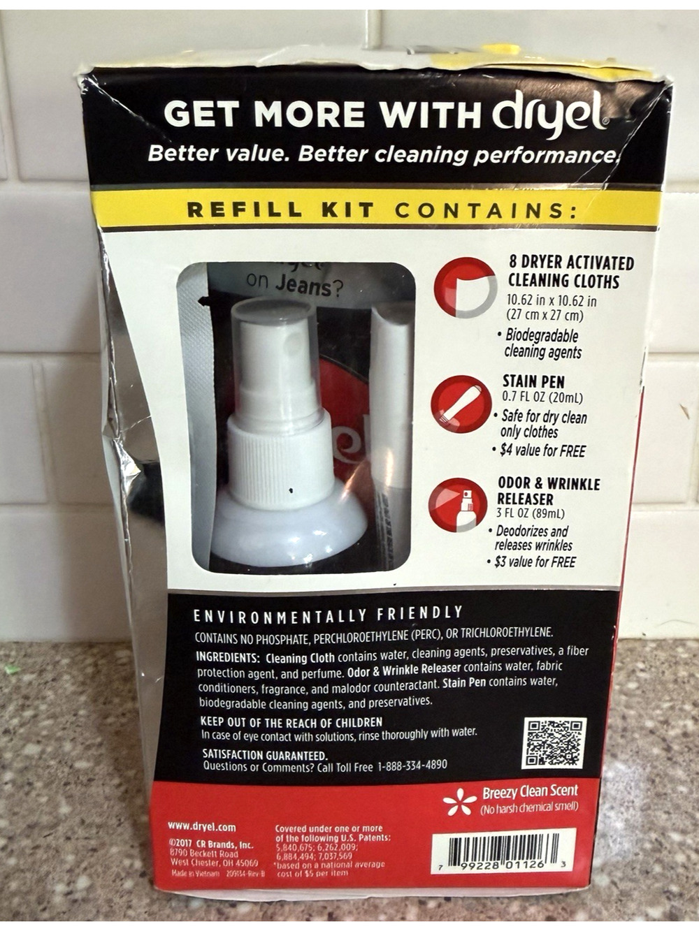 Dryel At Home Dry Cleaning Cleaner Refill Kit Cleaning Clothes 8 Loads